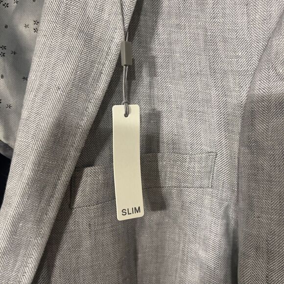 Murano‎ Baird McNutt Linen Sport Coat Mens Size XL Gray  $225 - Picture 4 of 12